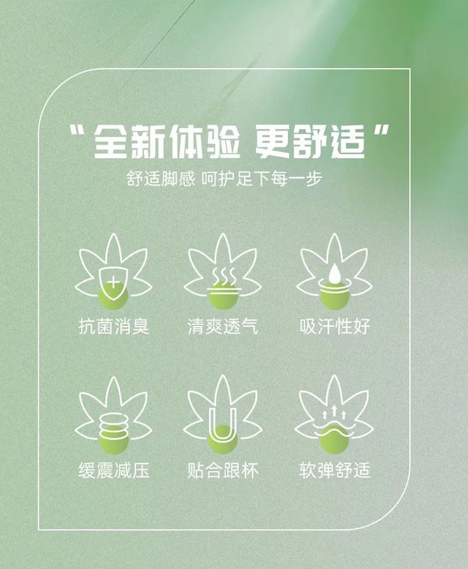 垫全方位呵护你的运动健康球盟会体育平台草本抗菌鞋(图2)